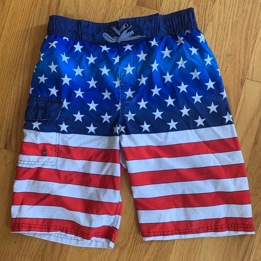 ZeroXposur Boys Swim Shorts/Bathing Suit, L 14-16